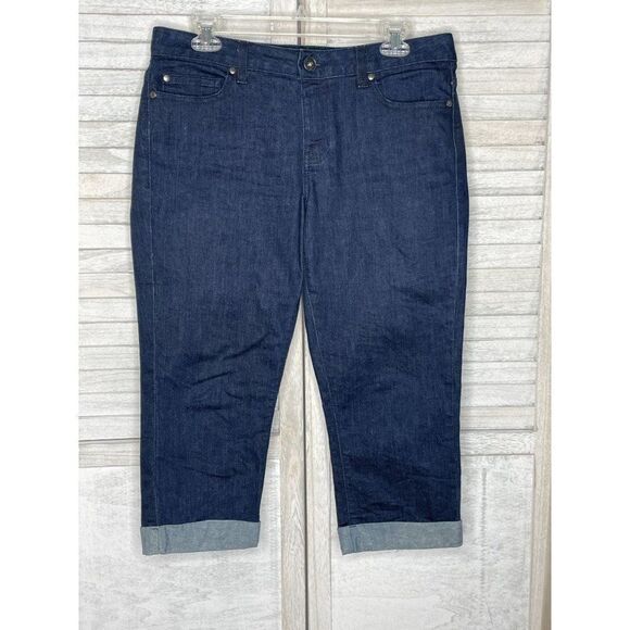 CALVIN KLEIN Capri Jeans Size 8 - Picture 1 of 7